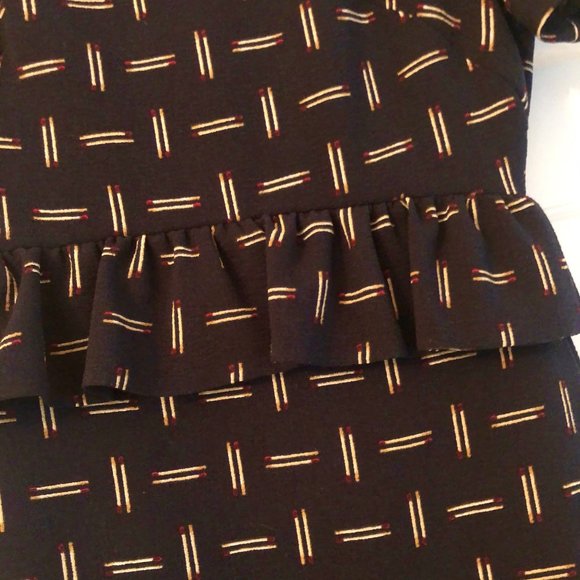 Club Monaco Matchstick Peplum Dress Size 00 - Picture 3 of 5